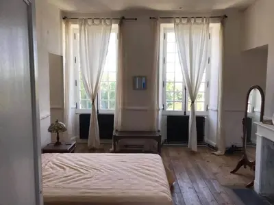 Un ou plusieurs lits dans un hébergement de l'établissement Château du Port Hublé