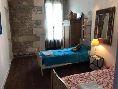 Un ou plusieurs lits dans un hébergement de l'établissement Château du Port Hublé