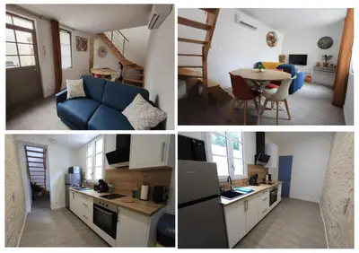 Cuisine ou kitchenette dans l'établissement Le Patio du 71 D