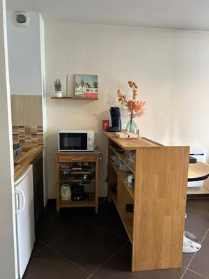 Cuisine ou kitchenette dans l'établissement La Ganterie