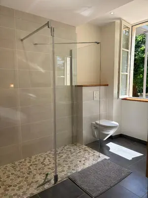 Salle de bains dans l'établissement La marmotte