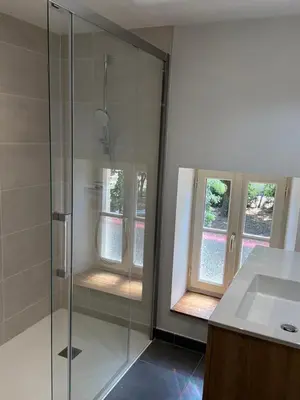Salle de bains dans l'établissement La marmotte
