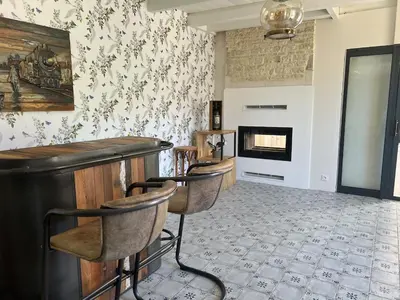 Coin salon dans l'établissement Domaine Ericarclem