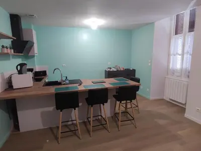 Cuisine ou kitchenette dans l'établissement Appartement de ville