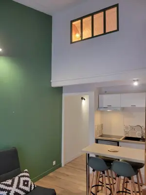 Plan de l'établissement Appartement T2 rénové avec parking et box vélo à La Rochelle, quartier Les Minimes