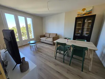 Coin salon dans l'établissement L'appartement de Julien