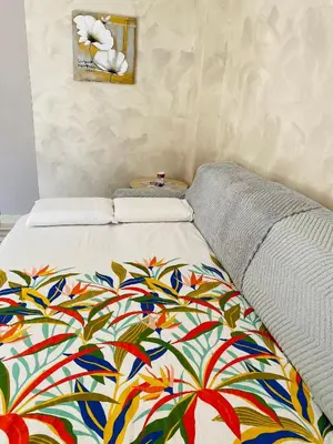 Un ou plusieurs lits dans un hébergement de l'établissement Maison propre et calme à 5 min du Futuroscope