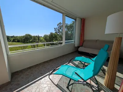 Balcon ou terrasse dans l'établissement ღ La Perle Marine - Vue sur le lac avec parking