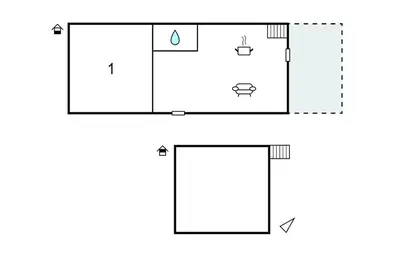 Plan de l'établissement Appartement Proche Plage