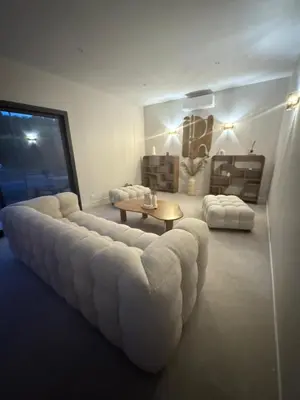 Coin salon dans l'établissement Villa Pavone