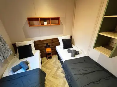 Coin salon dans l'établissement Spacieux Chalet 3 Chambres avec Terrasse - API-1-52-660