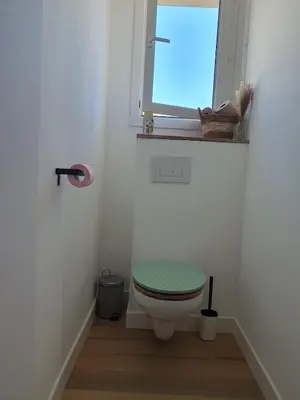 Salle de bains dans l'établissement La Galdine T3