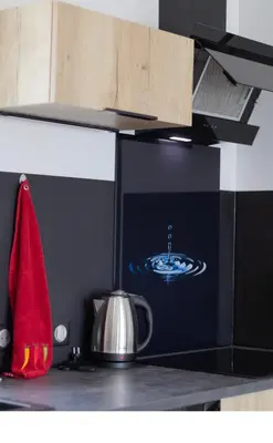 Cuisine ou kitchenette dans l'établissement Truffiers Charentais Résidence