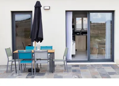 Balcon ou terrasse dans l'établissement Truffiers Charentais Résidence