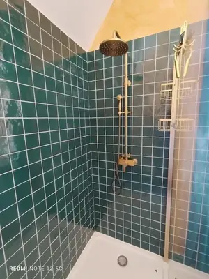 Salle de bains dans l'établissement Les Studios Grenouilles