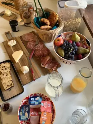 Nourriture dans le B&B/chambre d'hôtes ou à proximité
