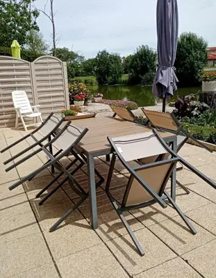 Plan de l'établissement MARAIS POITEVIN Gîte Nature et Serein Vue imprenable sur la rivière Calme absolu Idéal pour familles couples voyageurs