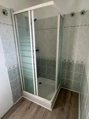 Salle de bains dans l'établissement Gîte à la campagne