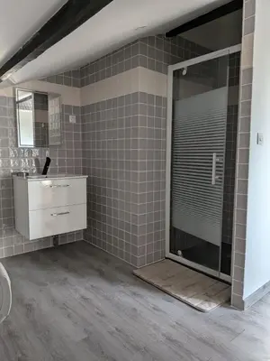 Salle de bains dans l'établissement Apartment