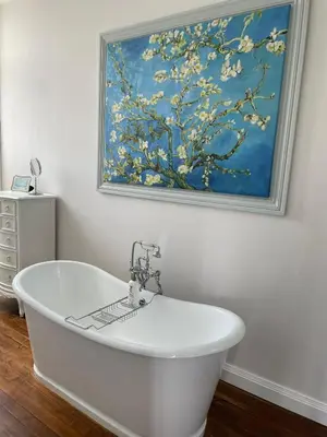 Salle de bains dans l'établissement Chateau de Minargent