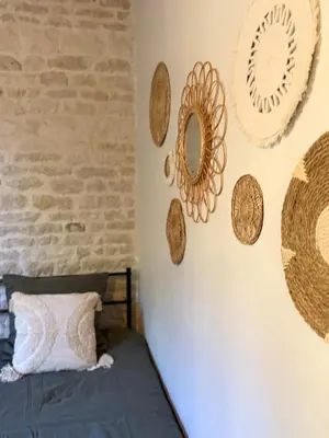 Un ou plusieurs lits dans un hébergement de l'établissement Gîte la Charentaise