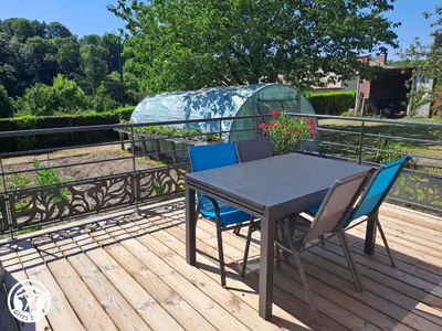 Balcon ou terrasse dans l'établissement Gîte en cité médiévale de Vouvant avec parking privatif, 4 chambres - FR-1-426-590
