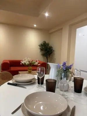 Coin salon dans l'établissement L'Olivier - appartement cozy au centre de Poitiers