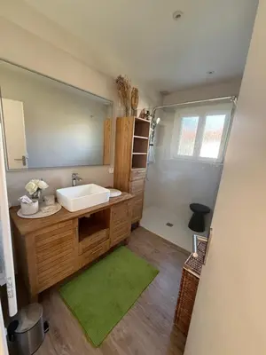 Salle de bains dans l'établissement appartement cosy poitiers université