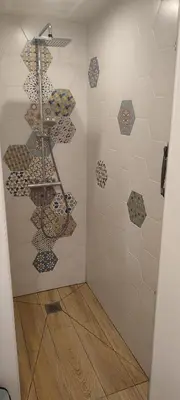 Salle de bains dans l'établissement Le Petit Clazayéen