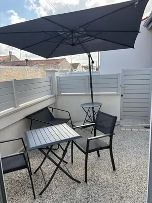 Balcon ou terrasse dans l'établissement Chez Céline et Frédéric maison 3 T2 45m2