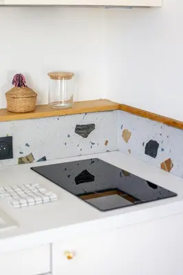 Cuisine ou kitchenette dans l'établissement Studio Nomade #Stationnement facile #1personne