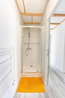 Salle de bains dans l'établissement Le gite du marronnier