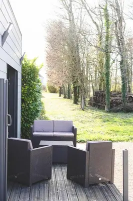 Jardin de l'établissement Le gite de l'erable