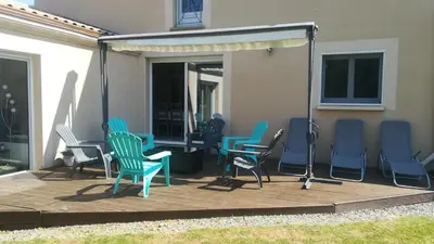 Plan de l'établissement maison toute équipée, 8 couchages, piscine hors-sol