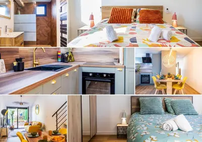 Cuisine ou kitchenette dans l'établissement Casa Rochelaise - By Primo Conciergerie