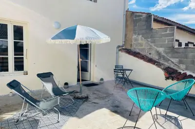 Balcon ou terrasse dans l'établissement La Terrasse avec climatisation