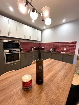 Cuisine ou kitchenette dans l'établissement Le 49 Carnot Plein cœur de Poitiers