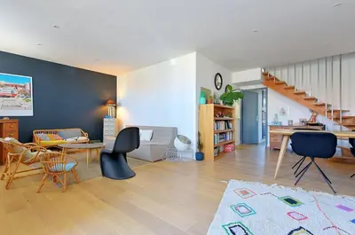 Coin salon dans l'établissement Maison de caractère proche centre ville
