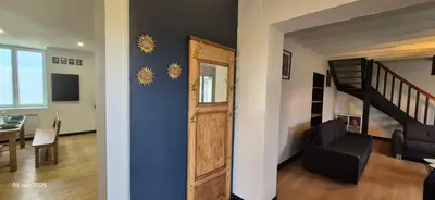 Télévision ou salle de divertissement dans l'établissement Gites Le Saint Martin Le Convivial 6-8 people