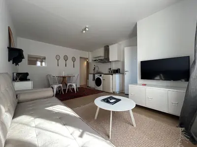 Cuisine ou kitchenette dans l'établissement T2 au cœur de Niort, proche marché & Port Boinot