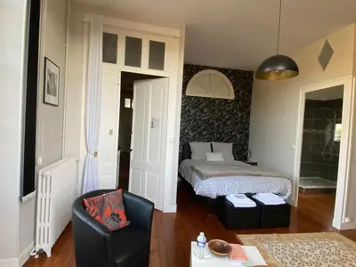 Un ou plusieurs lits dans un hébergement de l'établissement Le Relais d'Angély