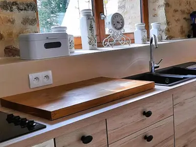 Cuisine ou kitchenette dans l'établissement Chez Rambaud