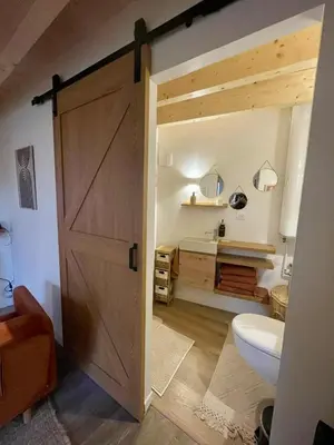 Salle de bains dans l'établissement Le Nid Charentais
