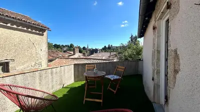 Balcon ou terrasse dans l'établissement Les Terrasses de Saint Jacques