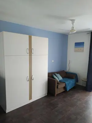 Un ou plusieurs lits dans un hébergement de l'établissement Très bel appartement 2 étoiles avec vue sur le port