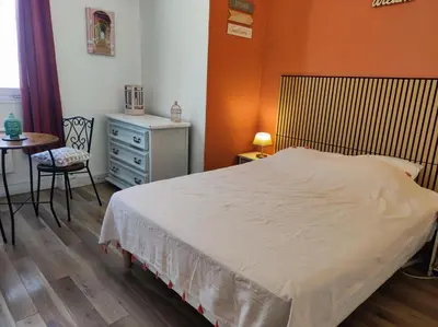 Un ou plusieurs lits dans un hébergement de l'établissement appartement Zéphyr