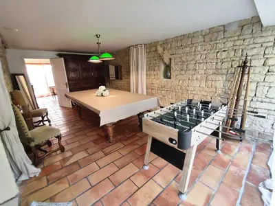 Plan de l'établissement Gîte des Trois Coeurs, 4-8pers, charme ancien et salle de jeux