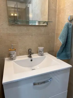 Salle de bains dans l'établissement La parenthèse