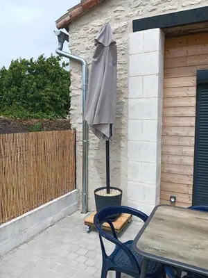Balcon ou terrasse dans l'établissement L'escale familiale Gite le cosy pour 6 personnes