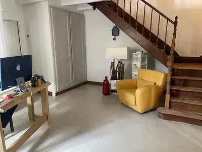 Coin salon dans l'établissement Ar Gwennili Chambres d'Hôtes